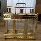 Vtg  Tantalus Decanter Set Mid Century Modern Bar Caddy Glass Mcm