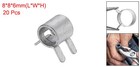 20pcs Spring Band Type Hose Clamps 4mm Silicone Vacuum Pipe Clip Silver