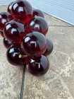 Vintage Lucite Grapes Large Purple Pink Cluster Mcm retro Driftwood Big
