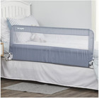 Regalo Extra Long Hideaway Metal Bedrail  Gray Baby toddler Safety Bed Rail