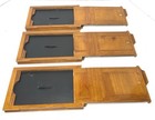 Vintage Antique 3 Lot Eastman Kodak Film Plate Holder 4 75x6 5 Nice Shape L  k  
