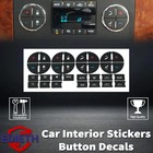 Ac Button Repair Decal Dash Switch Stickers Black For Chevy Avalanche Silverado