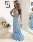 Mother Of The Bride Dress Lace Applique Mermaid Prom Dress Formal Evening Gown