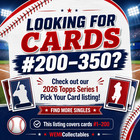 2026 Topps Series 1 Baseball  1-200 Pick Your Card Complete Your Set Rc
