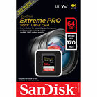 Sandisk 64gb Extreme Pro Uhs-i Sdxc Memory Card 170mb s -  Authorized Dealer   