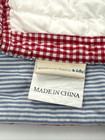 Pottery Barn Kids Baby Crib Toddler Quilt Puppy Train Red Check Blue Striped