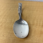 Vintage 1930s  oneida 1881 Rogers  Silver Plate Curled Baby Spoon 