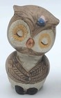 Anthropomorphic Ceramic Pair Girl Boy Owls Vintage Salt And Pepper Shaker Set