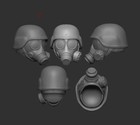 Hunk Gas Mask Resident Evil 2 Custom Head For Video Game Action Figures