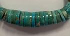 Heishi Vintage Native American Turquoise Bead Necklace