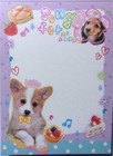 Q-lia Song For Puppy Dog Mini Memo Pad Made In Japan