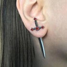 Gothic Earrings Weird Funky Stud Earrings For Women Unique Fun Emo Punk Accessor
