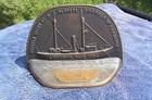 Aeolian Yacht Club California Bronze Yachting Trophy 1954 Rhodes  33 Class Nice 