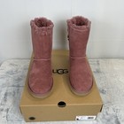 Ugg Bailey Suede Bow Plum Wine Women s Boots Size Us 7 uk 5 New In Box