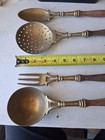 Antique Brass Four-piece Kitchen Accessories Set 1920s