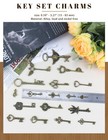 Jialeey Vintage Skeleton Keys  Wholesale Bulk Lots Mixed Small  100 Pcs Keys