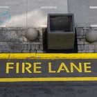 Tinlade 4  Fire Lane No Parking Pavement Word Letter Stencil Template Cardboard 