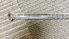 Antique Clear Glass Towel Bar 17 1 2 Inch No Hardware