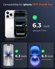 2 Pack For Iphone 17    16 Pro Screen Protector Tempered Glass  Military Grade