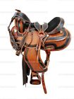Western Horse Saddle Padded Black Seat Pleasure Horse Trail Barrel 15 16 17 18