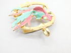 Vintage Mimi Di N Women s Gold Tone Enamel Metal Gold Fish Coy Belt Buckles 1972