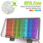 Large Pill Organizer Pill Case Pill Box One Week 4 Times A Day Moisture-proof Us