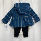 Carter s Baby 3-piece Striped Coat Hoodie Set Nwt Size 6 Months Msrp  38