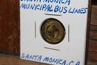 Vintage Transit Token Santa Monica Municipal Bus Lines California