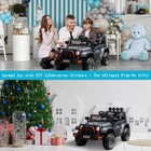12v Kids Ride On Car W  Remote Control Diy Stickers Led Electric Child Power Toy