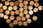 1935-p Lincoln Wheat Penny Roll 50 Coins Bu Uncirculated Some Red Brown Or Toned