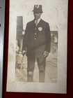 Early 1900 s  policeman In Uniform W  Nightstick Real Photo  Postcard  Unused