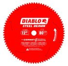 Diablo D1280cf 12  12 X 80 X 1 Tcg Ferrous Cermet Contractor Stationary Blade
