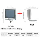 3 5inch Touchscreen Display Video Laryngoscope With D-blade Difficult Intubation