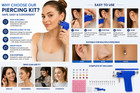 Ear Piercing Gun Kit Stainless Steel Piercing Tool Stud Earrings Ear Nose Kit