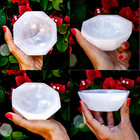 Large Selenite Bowl Polished Selenite Crystal Charging Station For Cleansing And