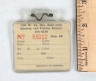 Teeny Tiny Plastic Holder With 1952 West Virginia Hunting And Fishing License