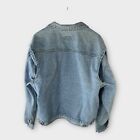 Mens Vintage Bugle Boy Denim Jean Jacket 90s Adult Size Large Patched Rare