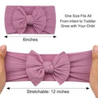10pcs Super Stretchy Soft Knot Baby Girl Headbands W  Hair Bows Nylon Head Wrap