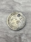 1835 H10c Capped Bust Silver Half Dime  Holed Maybe 1833 