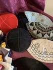 Lot 50 vintage Yarmulke Yamaka Kippah Head Cover Jewish Judaica Weddings Mitzvah