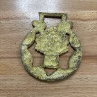 Vintage Brass Horse Medallion