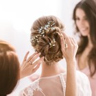 6 Pcs Gold Bride Hair Pins  Rhinestones  Crystal  Wedding  Bridesmaids  Women