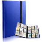360 Card Pocket Binder With Elastic 9 Pocket Trading Cards Album Folder  Blue