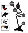 Flexible 360 Clip Mobile Cell Phone Holder Lazy Bed Desk Bracket Mount Stand Us 