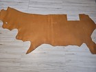 4-5oz Saddle Tan Gold Utility Leather Hide Side Firm Sheet panel 12x12 12x24 18 