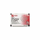 Acco Smooth Standard Paper Clip  1 Silver 100 box 10 Boxes pack 72380