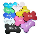 Pet Tags custom Personalized Engraved Dog Cat Id Name Tag bone Aluminum Charm