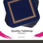Pimpernel Classic Midnight Blue Coasters - Set Of 6