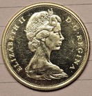 1965 Unc Canada 50 Cents 80  Silver - Canadian Half Dollar  0 50 - Elizabeth Ii