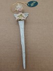 Wrc 1994 Christmas Icicle Ornament Cherub Angel Signed Long Vintage